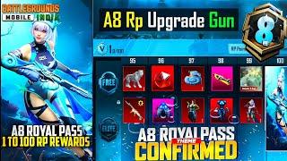 A8 ROYAL PASS 1 TO 100 REWARDS IN BGMI  BGMI A8 RP  A8 RP FREE UPGRADE GUN  BGMI NEW UPDATE TAMIL