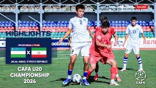 HIGHLIGHTS  Uzbekistan - I.R. Iran  CAFA U-20 CHAMPIONSHIP 2024