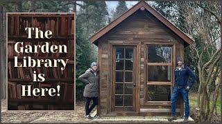 The Garden Library is Delivered I can’t believe how it transformed our garden design