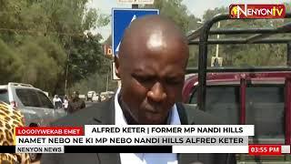 ALFRED KETER NOW SAID HE WILL NEVER BE INTIMIDATED BY THE GOVERNMENT