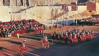 2500-Jahr-Feier des Persischen Reiches. Persepolis Iran. Oktober 1971