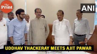 Former Maharashtra CM Uddhav Thackeray meets Deputy CM Ajit Pawar in Mumbai