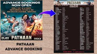 PATHAAN ADVANCE BOOKING INFORMATION  INDIA & OVERSEAS