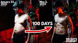 FitFam - 100 DAY CHALLENGE - My 100 Day Weightloss Trasformation Details TAGALOG