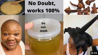 WOW Only 2 Ingredients For Unstoppable Growth Use 3 Times a Week & Do Not Wash It Out.