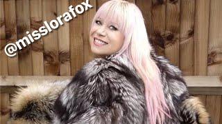 Fox fur coats try on *️⃣ Fur blanket