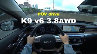 2024 KIA K9 v6 3.8 AWD POV drive