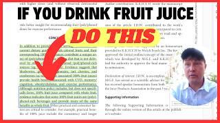 If You Drink Fruit Juice You Must Do THIS to Avoid Health Problems