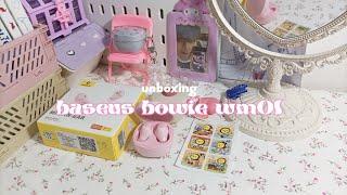 baseus bowie wm01 pink unboxing  review + cute case