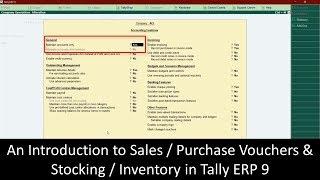 Tally ERP 9 Sales Purchase and Inventory Management  Lesson 8