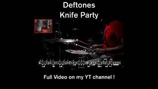 Deftones - Knife Party - Drum cover  with scrolling drum sheet #drumcover #drums#deftones