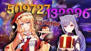 HYPERCARRY Keqing & Navia   NEW 4.3 Abyss FULL PLAYTHROUGH 9 stars
