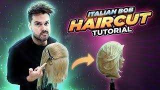 How To Cut an Italian Bob Haircut  Full Step by Step