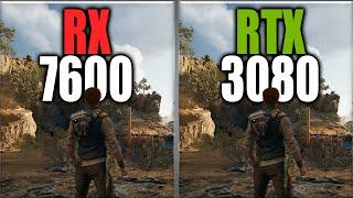 RX 7600 vs RTX 3080 Benchmarks - Tested 20 Games