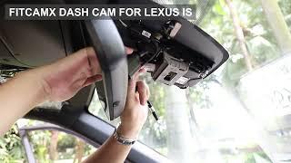 FITCAM Dash Cam for Lexus Power from adaptive cruise sensor