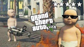 GTA5에 아기가 태어났다? 보스베이비의 등장 GTA 5 Funny Moments