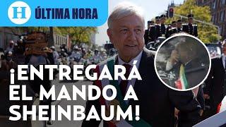 #ÚLTIMAHORA AMLO se dirige a San Lázaro para entregar la banda presidencial a Claudia Sheinbaum