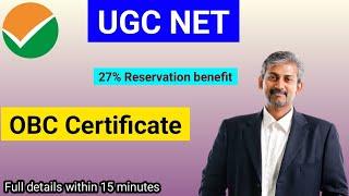 OBC for UGC NET. Reservation OBC NCL Certificate for NET. UGC NET 2022 OBC NCL reservation #ugcnet