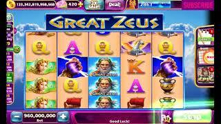 GREAT ZEUS  - Slot Game - PLAY & BONUSES WMS CASINO SLOTS GAME