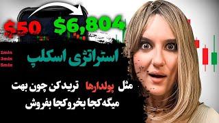 استراتژی اسکلپ یک دقیقه  این استراتژی که پولدارها ازش استفاده و بهت میگه کجا بخر و کجا بفروش