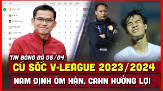  Bảng xếp hạng mới nhất vòng 15 V-League 202324  Cú sốc Nam Định ôm hận CAHN hưởng lợi