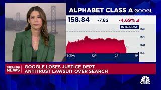 Google loses DOJ antitrust lawsuit over search