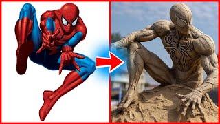 SUPERHEROES but SAND FIGURES  All Characters Marvel & DC