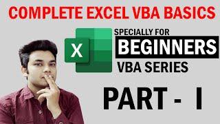 EXCEL VBA Basics Part 1- Complete Series  Advance Excel Tutorial  What is VBA  How to Start VBA?