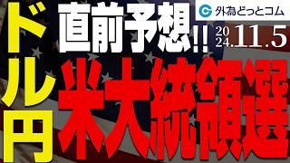 【米大統領選直前！ドル円戦略】トランプ氏か、ハリス氏か…ドル円相場の命運を握る（今日のFX予想）2024115　#外為ドキッ