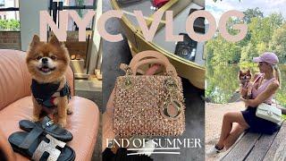 END OF SUMMER NYC SHOPPING VLOG  HERMÉS THE WEBSTER BERGDORF GOODMAN 