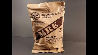 2023 US MRE Mexican Style Rice and Bean Bowl Review Meal Ready to Eat Vegetarian Ration Tasting Test