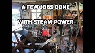 Old Steam Powered Machine Shop 68  A few jobs under steam power