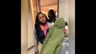 Girl fights in school because she’s mad …………