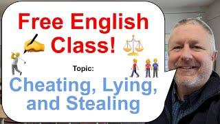 Free English Lesson Topic Cheating ️️