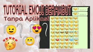 Viral Emoji berambut di tiktok WhatsApp