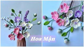 #174 Crochet Plum Flower Hướng Dẫn Móc Hoa Mận  Dương Liễu Handmade