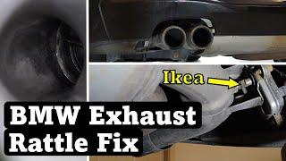 BMW Exhaust Death Rattle Fix  F30 Muffler Control Valve Actuator Clip Replacement