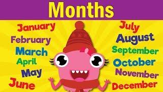 Months of the Year Song  Learn the 12 Months  Kindergarten Preschool & ESL  Fun Kids English