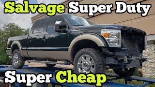 I Bought a TOTALED Ford F250 at Salvage Auction and Rebuilt Most of it in a Few Hours