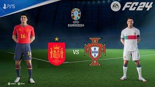 FC 24 - Portugal Vs Spain - UEFA EURO 2024 Full Match  Ft. Ronaldo  PS5™ 4K60