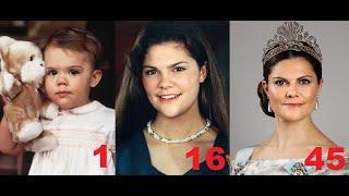 Princess Victoria from 0 to 45 years old