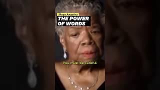 The power of words  #shorts #mayaangelou #quotes #womenempowerment #words #education