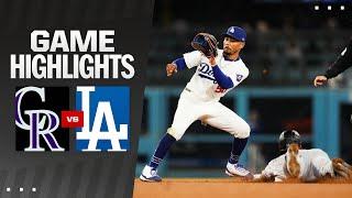 Rockies vs. Dodgers Game Highlights 6124  MLB Highlights