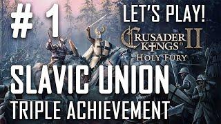 The Subjugation of Novgorod - CK2 - HOLY FURY - Slavic Union - Triple Achievement - Ep. #1