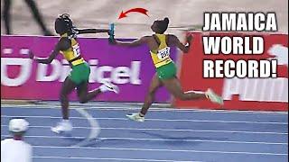 Team Jamaica SHOCKS THE WORLD  CARIFTA 49 Tina Clayton Tia Clayton Brianna Lyston Serena Cole