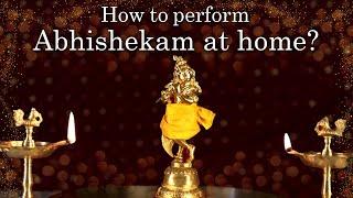 How to perform abhishekam to Lord Krishna at home?