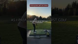 Golf range practice trying to create a smoother swing releasing golf club #shorts ️‍️️