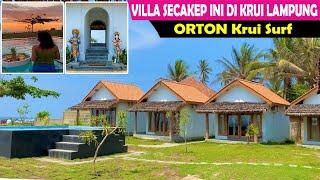 VILLA SECAKEP INI DI KRUI LAMPUNG  ORTON KRUI SURF  VIEW PANTAI MANDIRI 