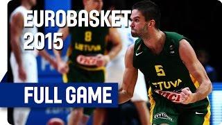 Italy v Lithuania - Quarter Final - Live Stream - Eurobasket 2015