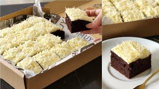 Cuma diaduk Membuat cake potong coklat tanpa oven tanpa mixer 1 telur saja